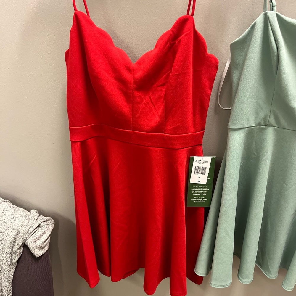 Red dress